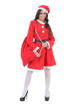 COSTUME MAMMA NATALE (tessuto pannolenci economico)